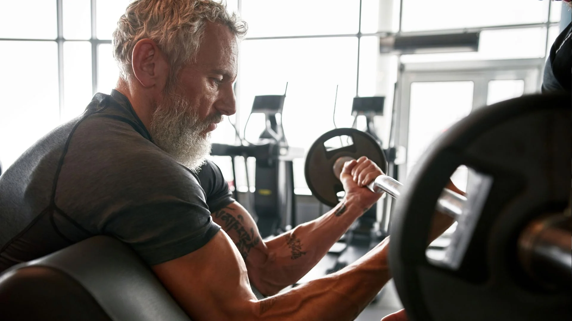 fit older man practicing rir